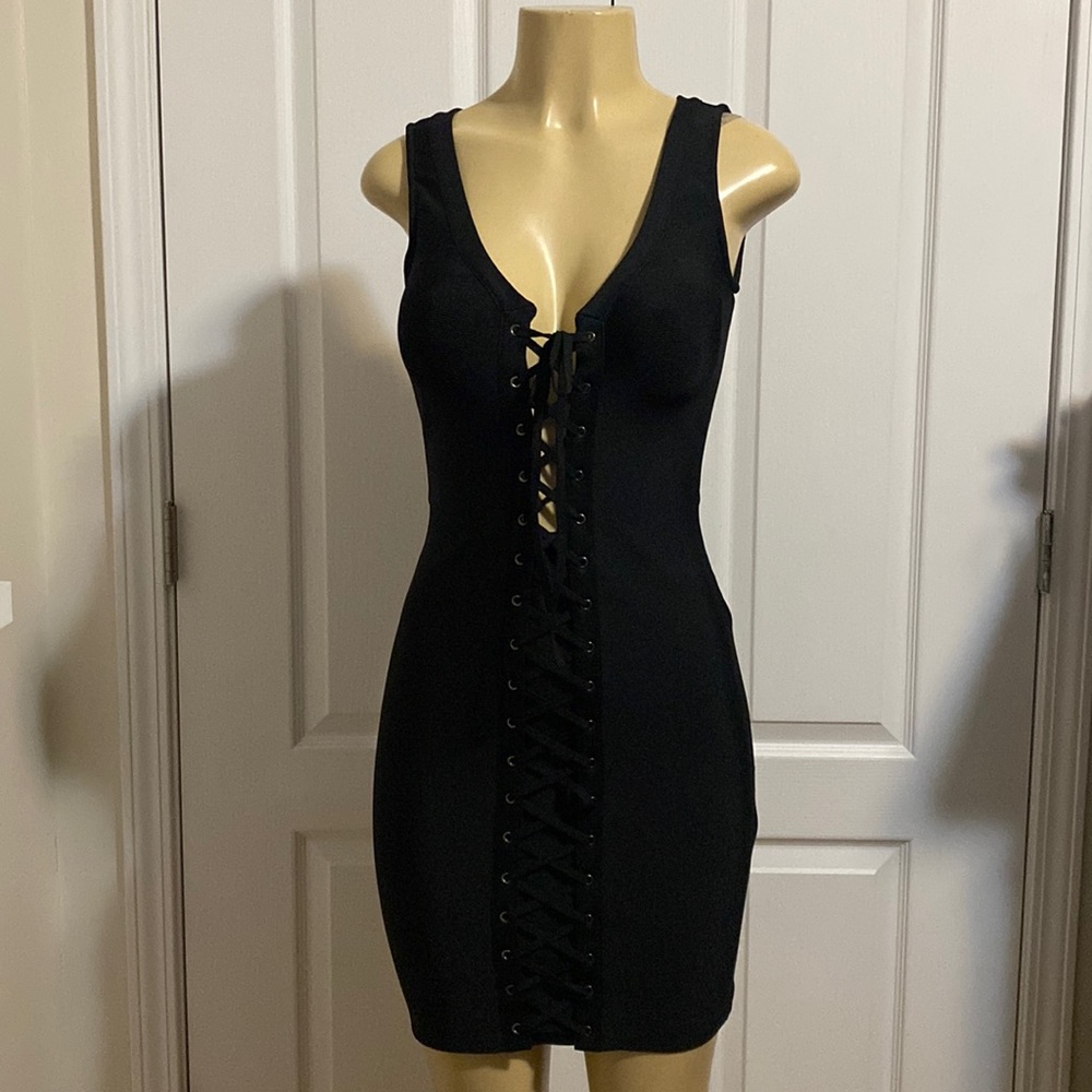 Unique dress, black color, size M
